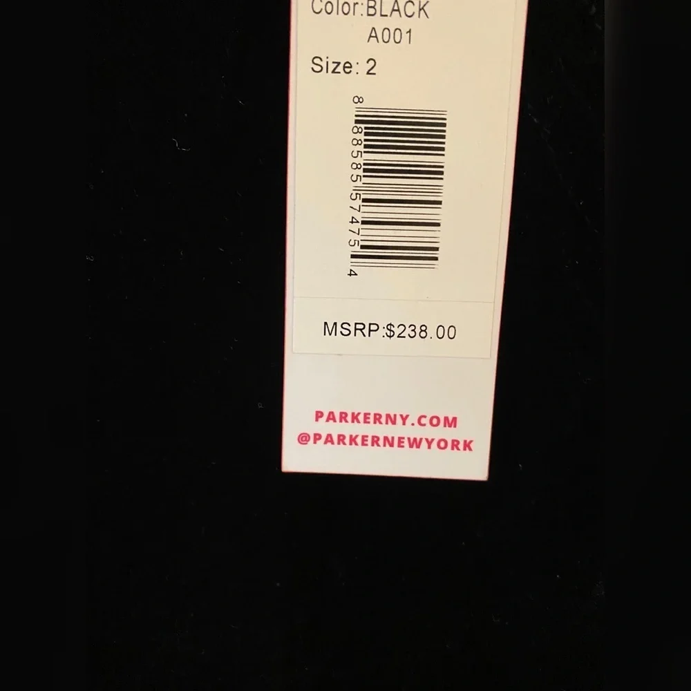 Parker Black Asymmetrical Velvet Skirt